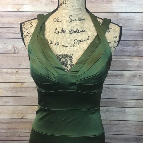 olive cocktail dress